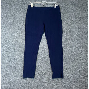 Vineyard‎ Vines Paqnts Womens 8 Blue Stretch Chino Cropped Pull On Casual